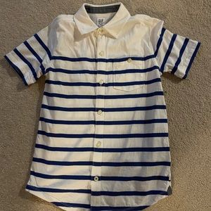 Blue striped shirt